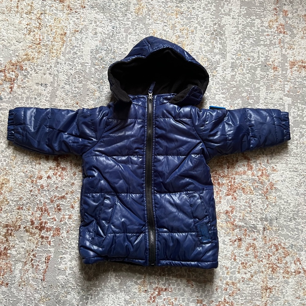 Navy Blue Kids Puffer Jacket